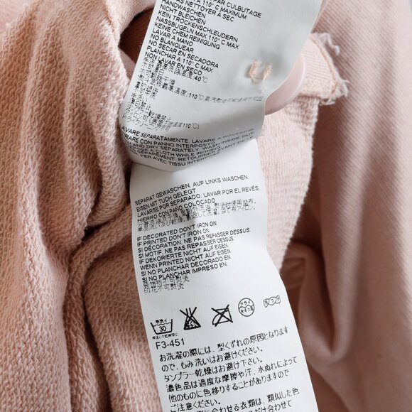 Maison Margiela MM6 Pink Convertible Buttons Sweatshirt - Picture 9 of 10